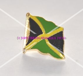 Jamaica Flag Enamel Lapel Pin Badge - Click Image to Close
